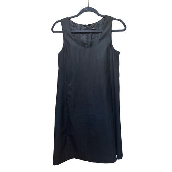 Theory Gray Wool Sheath Dress Sleeveless Workwear Classic - Picture 1 of 4